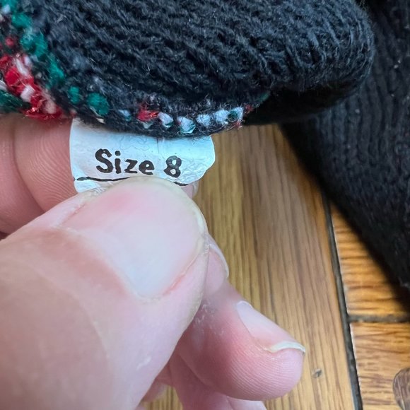 JJ Browne Christmas Sweater Womens Size 8 M Green Red BOHO Vintage Made USA - Picture 7 of 9